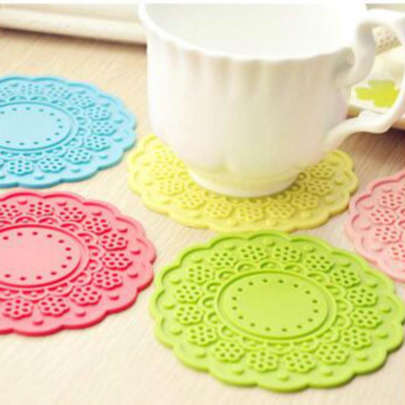 Силиконовые нескользящие прочные термостойкие подушечки для домашнего декора подставки для чашек