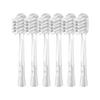Laifen Toothbrush Heads 6 Packs Toothbrush Head Brush Head Adult Replacement Toothbrush Head Gum Care 6 (transparent, Packs)