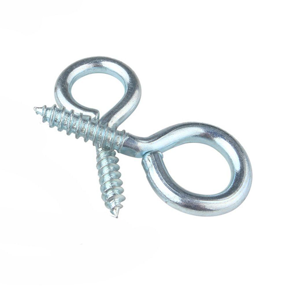 30Pcs Self-tapping Eyepins Hooks 1.38" Eye Bolt Hooks Practical Screw Eye Hooks Wood