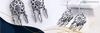 925 Dream Catcher Earrings Hanging Box Colorful Zircons