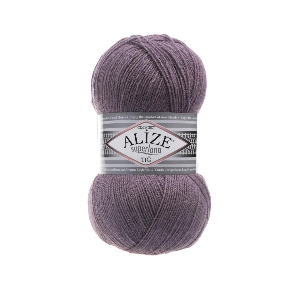 Шерстяная трикотажная пряжа - Alize Superlana Crochet(Тиг) - 4 Ball - Акрил - Платки - Аксессуары - Шарфы - Кардиган - 570 метров (100гр).