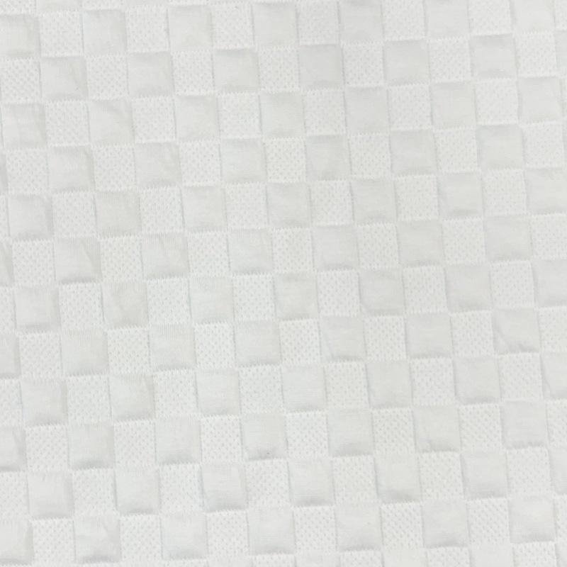 Women's Diamond Grid Jacquard Knit Sweater Fabric - Polyester-Spandex Blend