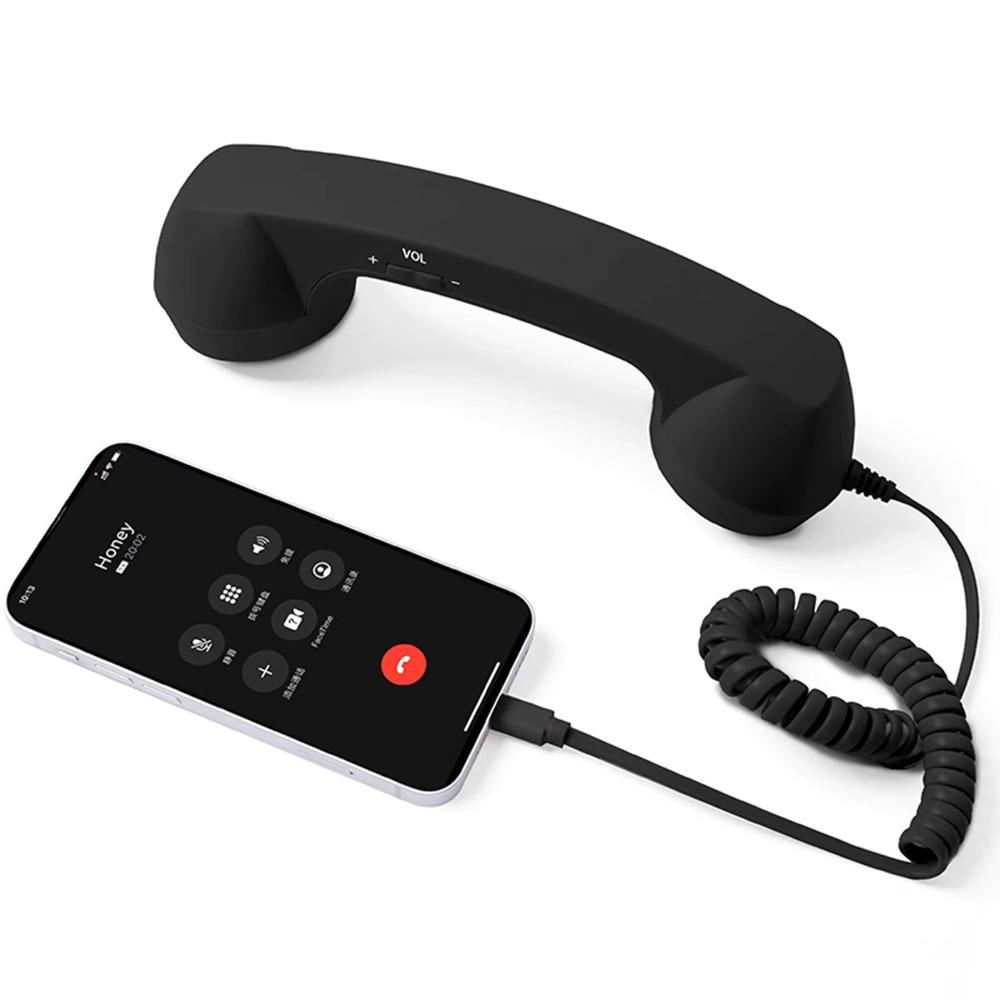 Type-C/3.5mm Wired Microphone Handset Wired Receiver Mobile Phone Handset  Universal Type-C