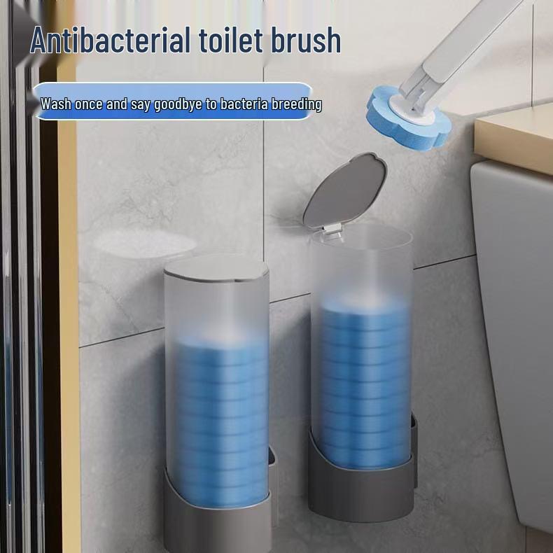 Набор настенных одноразовых насадок для туалетного ершика для полной чистки ванной комнаты