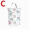 Baby Diaper Bag Organizer Reusable Waterproof Wet/Dry Cloth Bag Mummy Storage Nappy Bag for Disposable Diaper Clothing