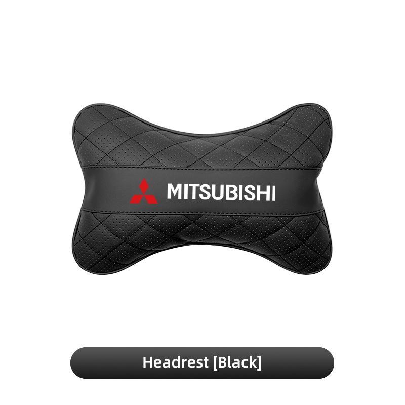 cxfnzt1 Leather Car Seat Headrest Comfortable Lumbar Support For Mitsubishi Eclipse Lancer Outlander Pajero ASX Colt I200 Ex Star Mirage