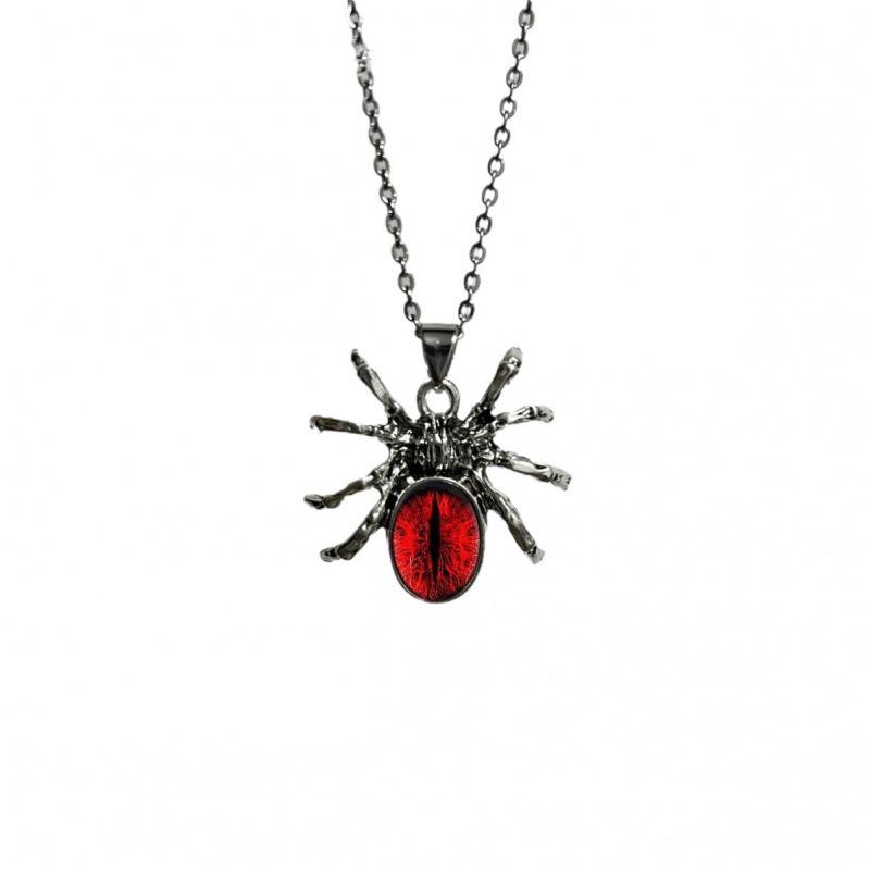 Foreign Trade Gothic Halloween Spider Pendant Necklace