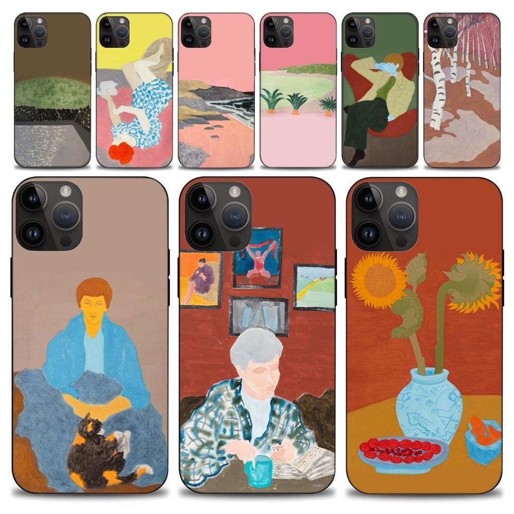 Чехол для телефона March Avery Famous Painting для iPhone 15 14 13 12 11 Pro Max Mini X 7 8, мягкий чехол