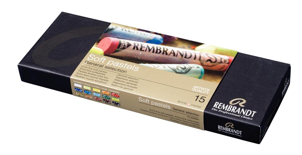 Rembrandt Royal Talens Soft Pastel Set, 15 Stick
