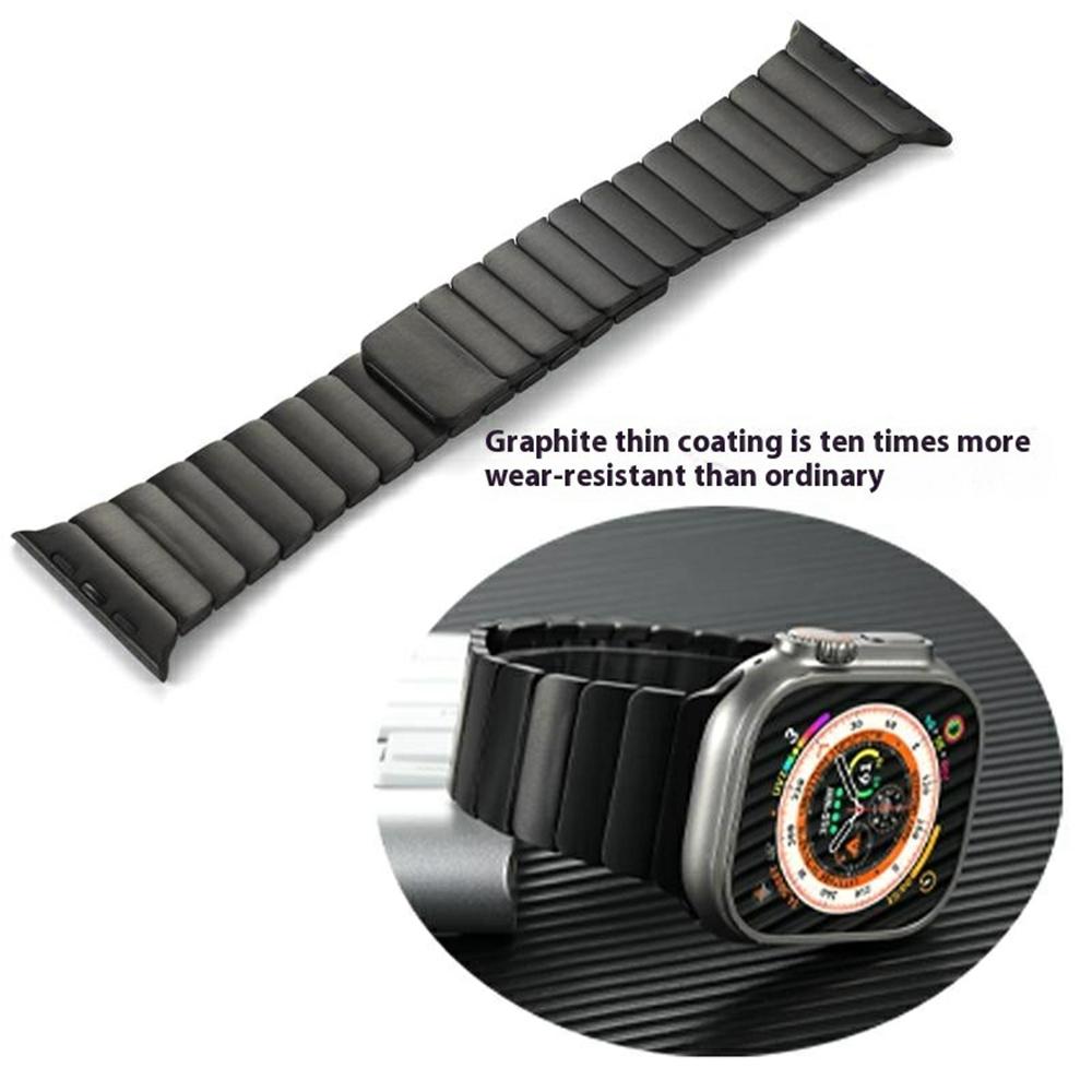 For Apple Watch 10 46mm/Ultra 2/Ultra 49mm/9 8 7 45mm/SE (2023) SE (2022) SE 6 5 4 44mm/3 2 1 42mm Magnetic Metal Watch Strap