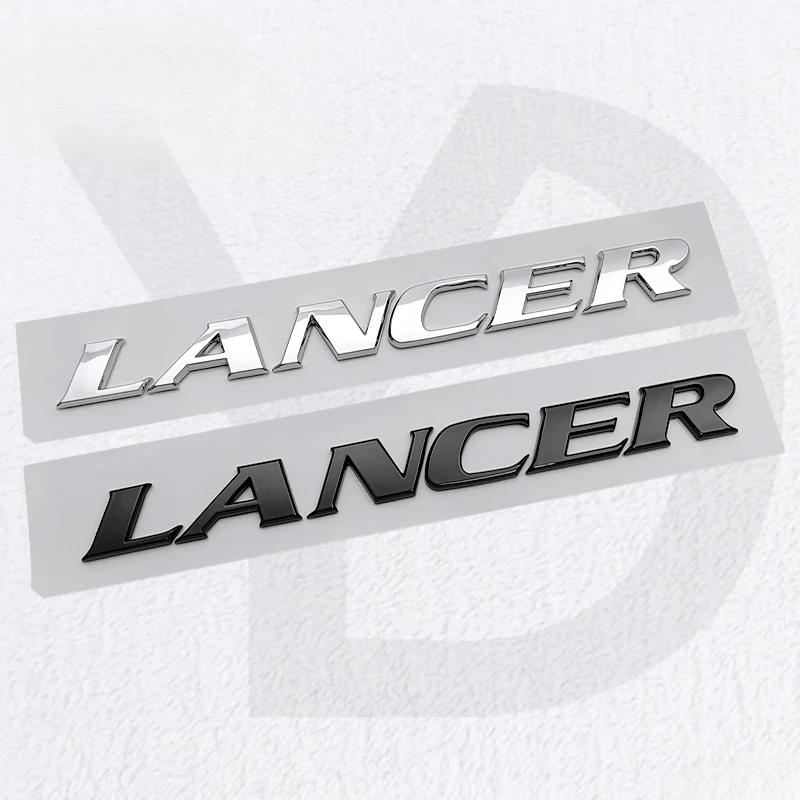 for Mitsubishi Lancer ABS Plastic Car Rear Trunk Emblem 3D Nameplate Badge Side Modified Deocration Styling Accessories