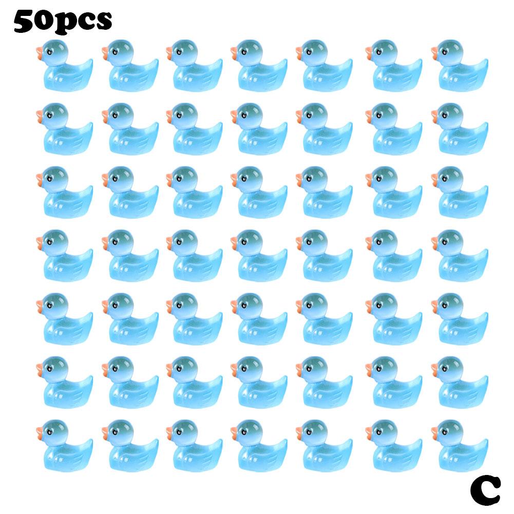 50/100 шт. Миниатюрные фигурки желтой утки, миниатюрные фигурки крошечной утки из смолы, ручная работа, микропейзаж, украшение для дома