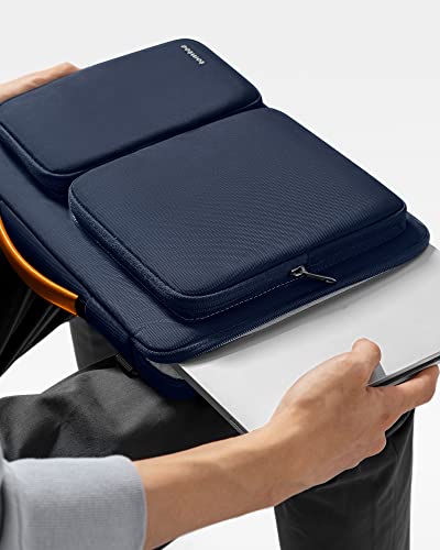 tomtoc 360deg Shockproof 16 inch MacBook Pro M5/M4/M3/M2/M1 Pro/Max 2026-2019 Compatible Laptop Bag 15-16 inch Computer Case Shoulder Bag Briefcase