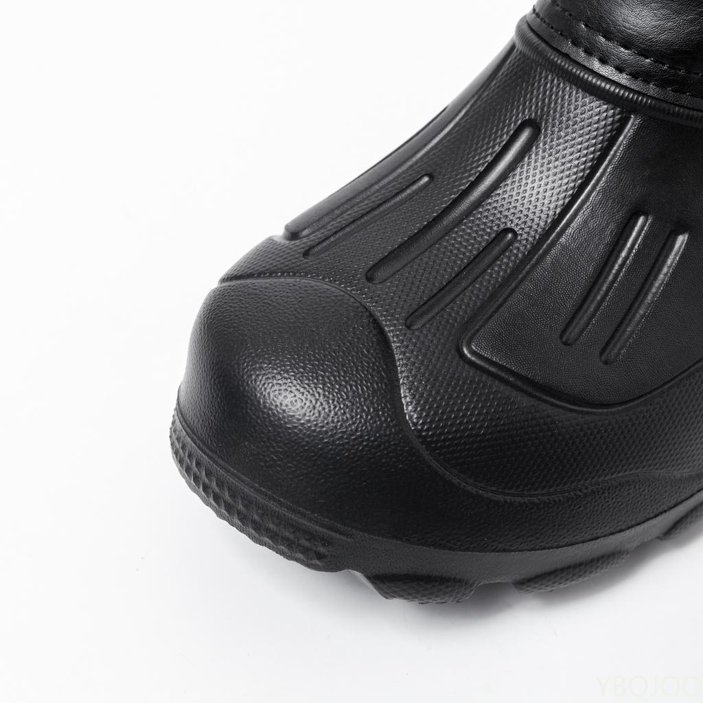 Зимние мужские ботинки для снега, непромокаемая обувь, нескользящие, водонепроницаемые, с мехом, теплые, плюшевые, мужские повседневные теплые пушистые рабочие ботинки до середины икры для рыбалки