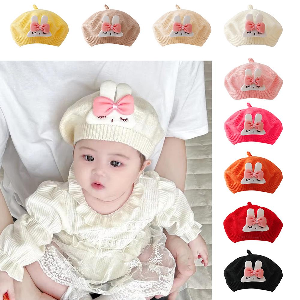 Весна-Осень Бантик Детский Берет Шапка Художник Малыш Принцесса Кепка Художника для Мальчиков Девочек