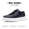 Extra Large Size Men's Shoes Spring 2025 New Trend Board Shoes British Style Color Polishing Casual Shoes Soft Sole White Shoes Men