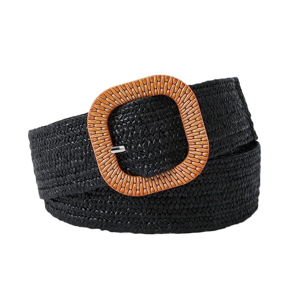 Fashion Bohemian Summer Waistband Straw Woven Belt Braided Belts Waist Belt
