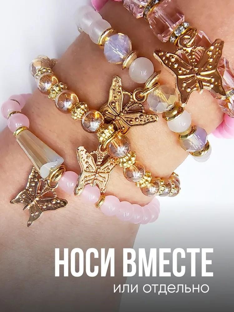 Богемный креативный браслет из рисовых бусин, 8 комбинаций, бирюзовый эластичный браслет из бусин