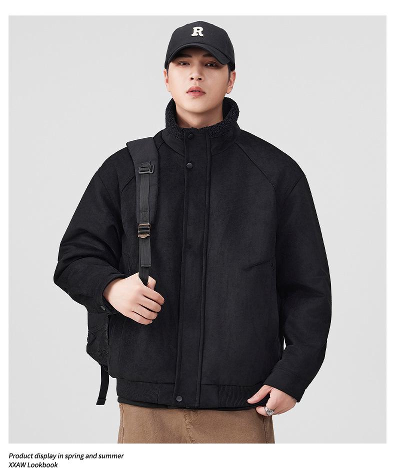 Мужская ретро-куртка Mu Yuan из кожи и меха ягненка - Зимняя коллекция