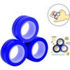 Магнитные кольца на пальцы Fidget Toy - Магнитный браслет-кольцо Снимите стресс Игрушка Аксессуары Инструменты (СИНИЙ)