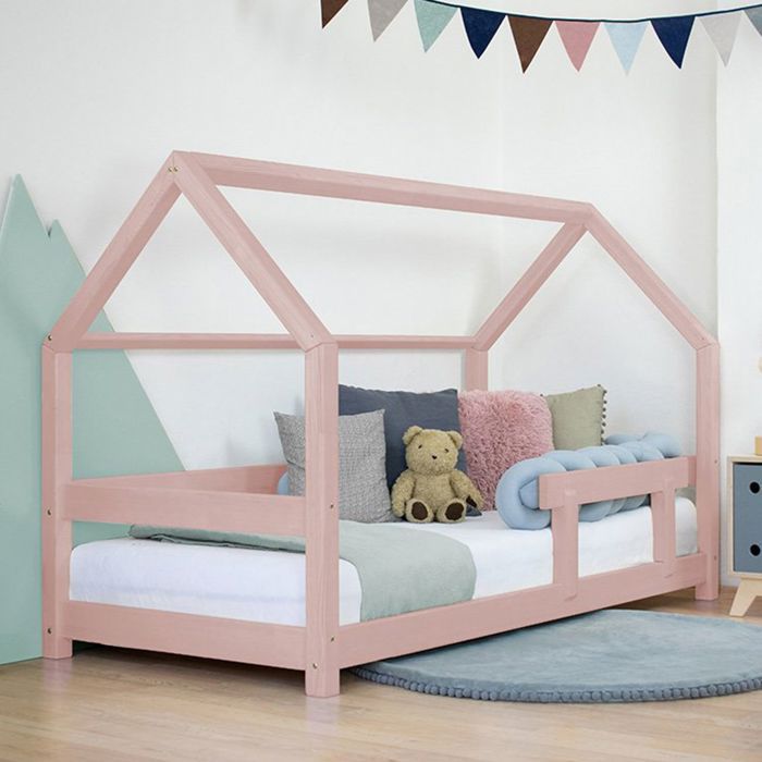 Barrière de lit enfant TRUSTY rose pastel