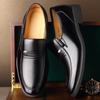 Black Big Size Men's Dress Shoes Spring Autumn New Designer Wedding Shoes for Men Fashion Casual Leather Loafers Male