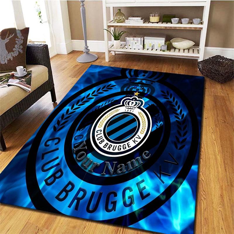 Club Brugge KV Custom Name Carpet Rug for Living Room Bedroom Home Sofa Decoration,Kids play Non-slip Floor Mat