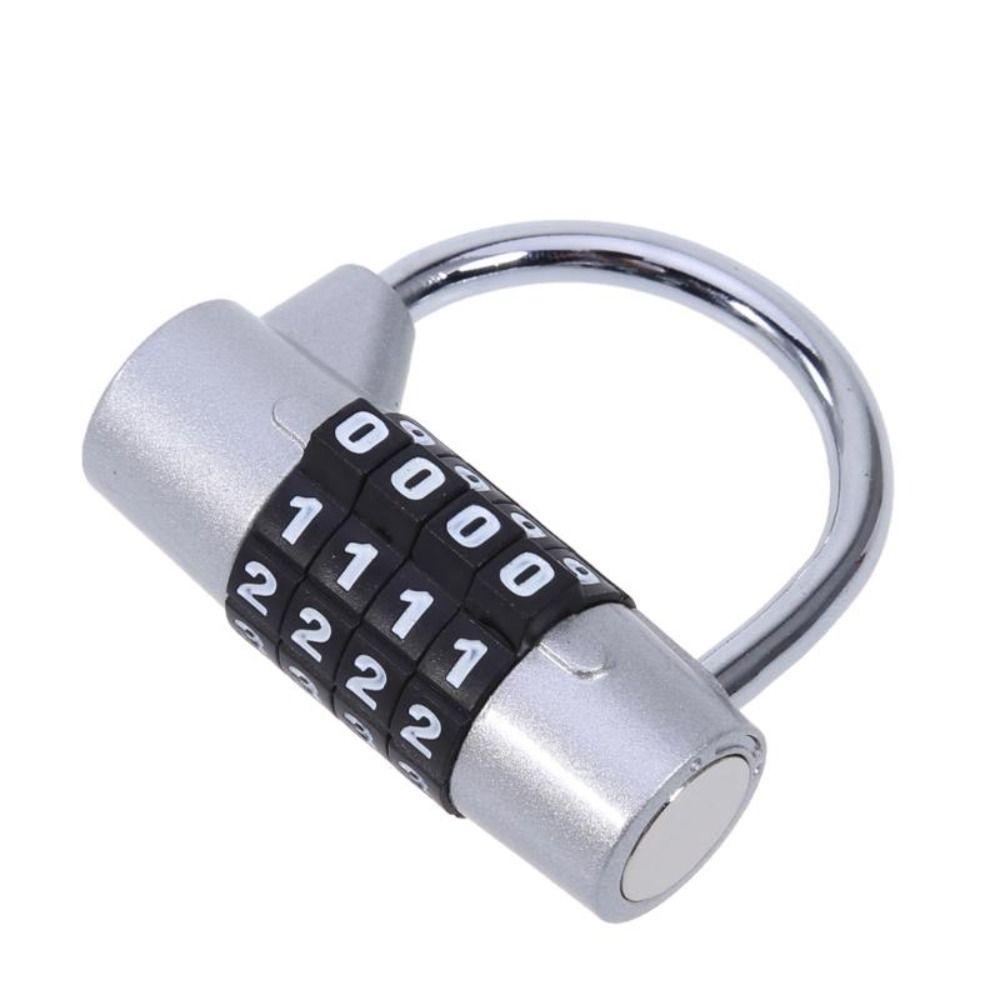 Zinc Zinc Zinc Alloy Security Padlock 4 Dial Digit Password Lock Heavy Duty Combination Lock Drawer
