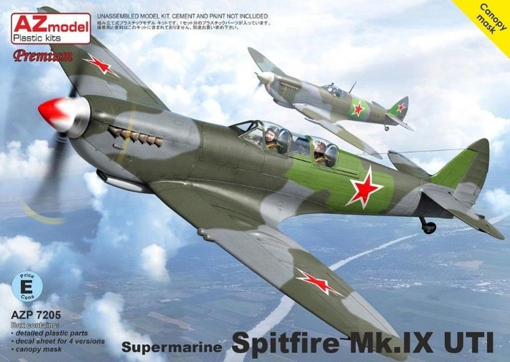 AZ Models Supermarine Spitfire UTI Premium Edition Пластиковая модель AZMP7205 1/72 Mk.IX