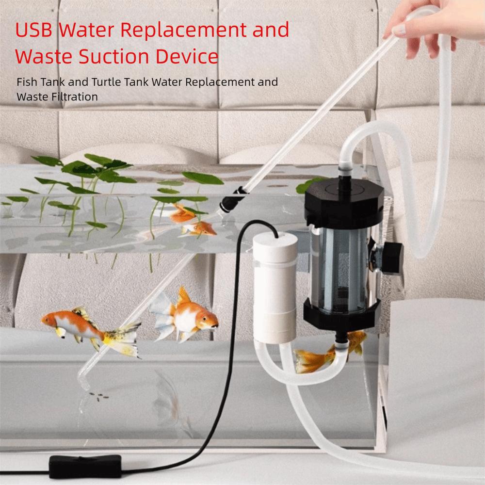 USB Powered Vacuum Gravel Cleaner Low Noise Fish Tank Cleaning Dirt Waste Remover  For Aquarium