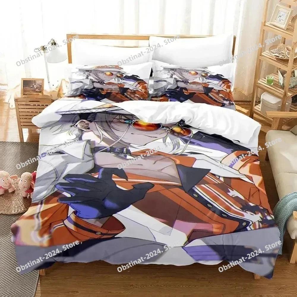 Mysta Rias Bedding Set Single Twin Bedding Set Printed With Pillowcase Bed Duvet Cover Soft Single Double Queen Super King Size