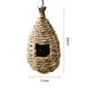 Натуральное рассеивание тепла, подвесное гнездо, соломенный нежный плетеный домик для птиц для домашних животных