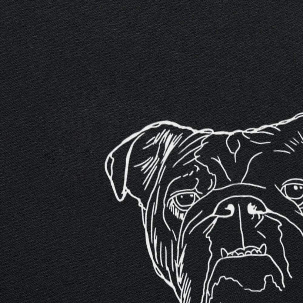 Смешные футболки с английским бульдогом Подарки День рождения собаки Унисекс Графическая Мода Новая Хлопковая Короткий рукав Круглый вырез Харадзюку Футболка