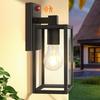 BesLowe 13" Upgraded Motion Sensor Outdoor Wall Light Fixture, Black