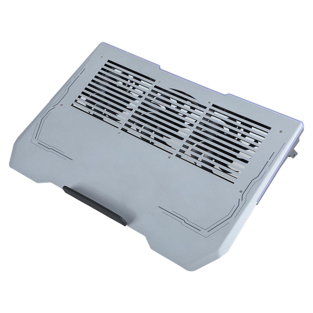 Алюминиевая охлаждающая подставка для ноутбука, светодиодные игровые кулеры для ноутбуков, тихие вентиляторы для ноутбуков, высокая подставка с портом USB/USB C