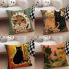 Анри Матисс Чехол для подушки Кошка Наволочка Декоративная подушка Чехлы на подушки в скандинавском винтажном стиле Дом Гостиная Диван Сиденье