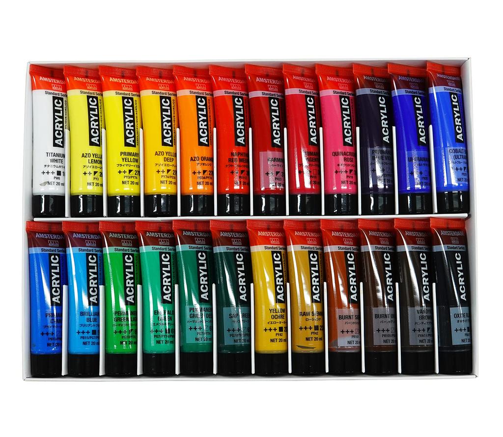Talence Acrylic Paint Amsterdam Acrylic Color 24 Color Set 20ml AAC-24 (No. 6)