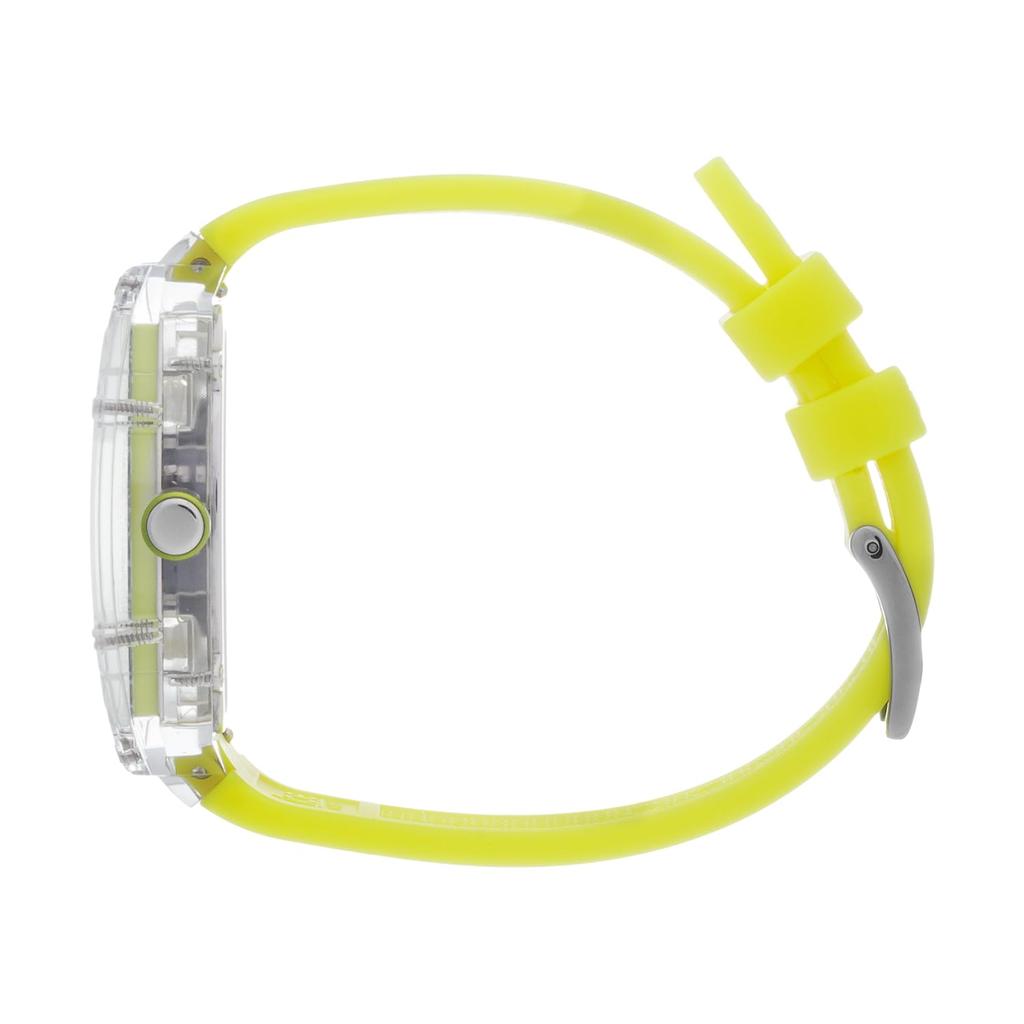 Authorized Distributor Ice Watch Unisex 024286 ICE Boliday Clear Yellow Scale Plastic Date Day of the Week 24 Hour Meter Medium Tonneau Type Boliday