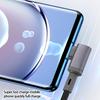 Кабель Type C PD240W для быстрой зарядки с плетеным покрытием и угловым разъемом для быстрой подачи питания