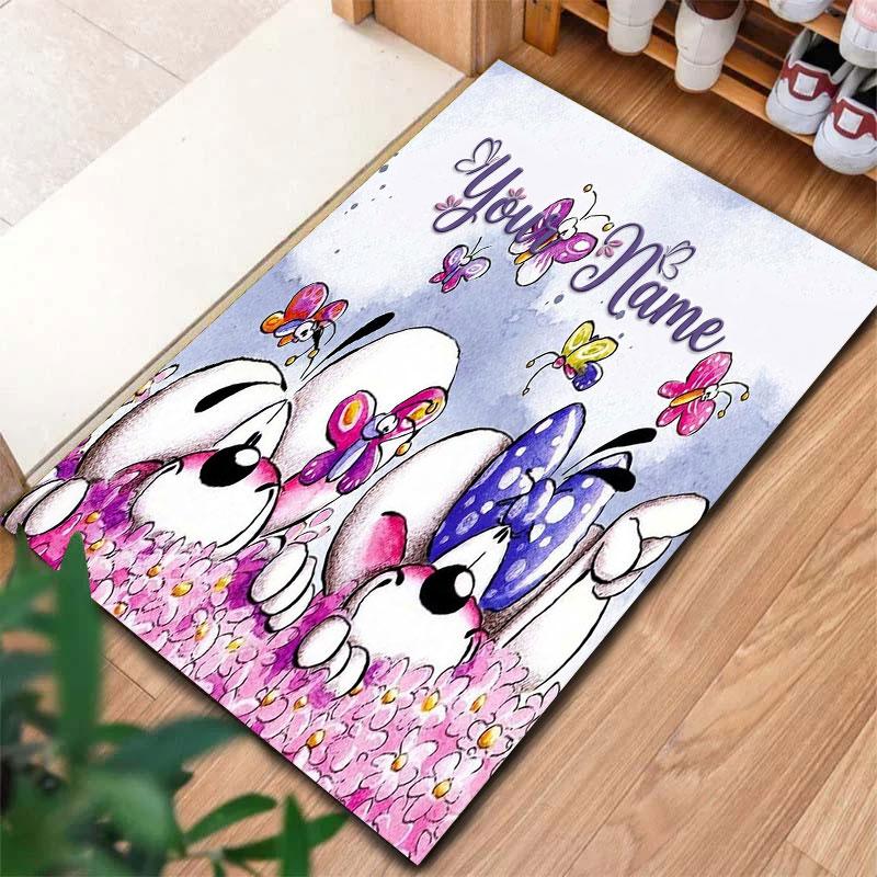 Diddl Custom Name Carpet Rug for Living Room Bedroom Home Sofa Decoration,Kids play Non-slip Floor Mat
