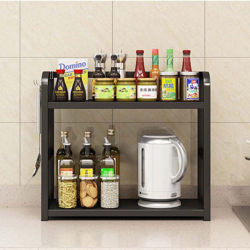 Кухонная полка для хранения, домашняя полка для хранения приправ, напольная многослойная стойка для хранения