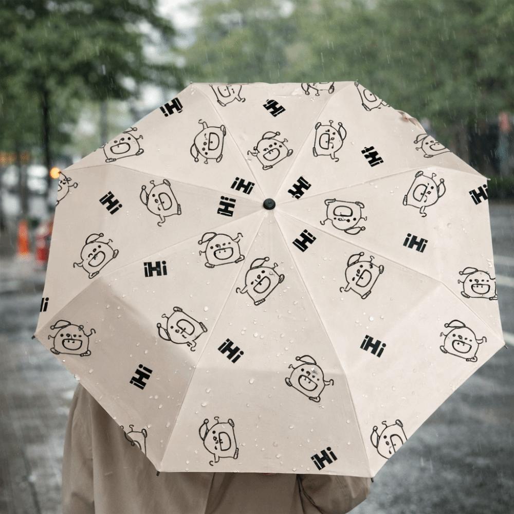 Fully Automatic Portable Folding Umbrella Cartoon Pattern Dual Use Umbrella Travel