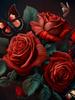 Красная роза 5d алмазная живопись цветы бабочка полная алмазная вышивка новинка 2023 DIY вышивка крестиком горный хрусталь художественный декор
