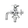 SANEI Company Sanei Faucet Manufacturing Horizontal Faucet for Nominal Size Jointer Discharge Pipe Water Bifurcated Silver (former Name Co., Ltd.)