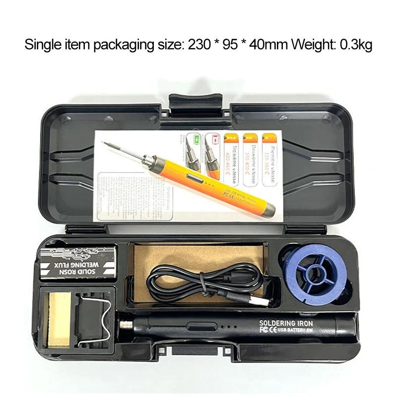 5 В 8 Вт Type-C зарядный электрический паяльник портативный беспроводной электрический паяльник 3-ступенчатый регулируемый для пайки ремонт