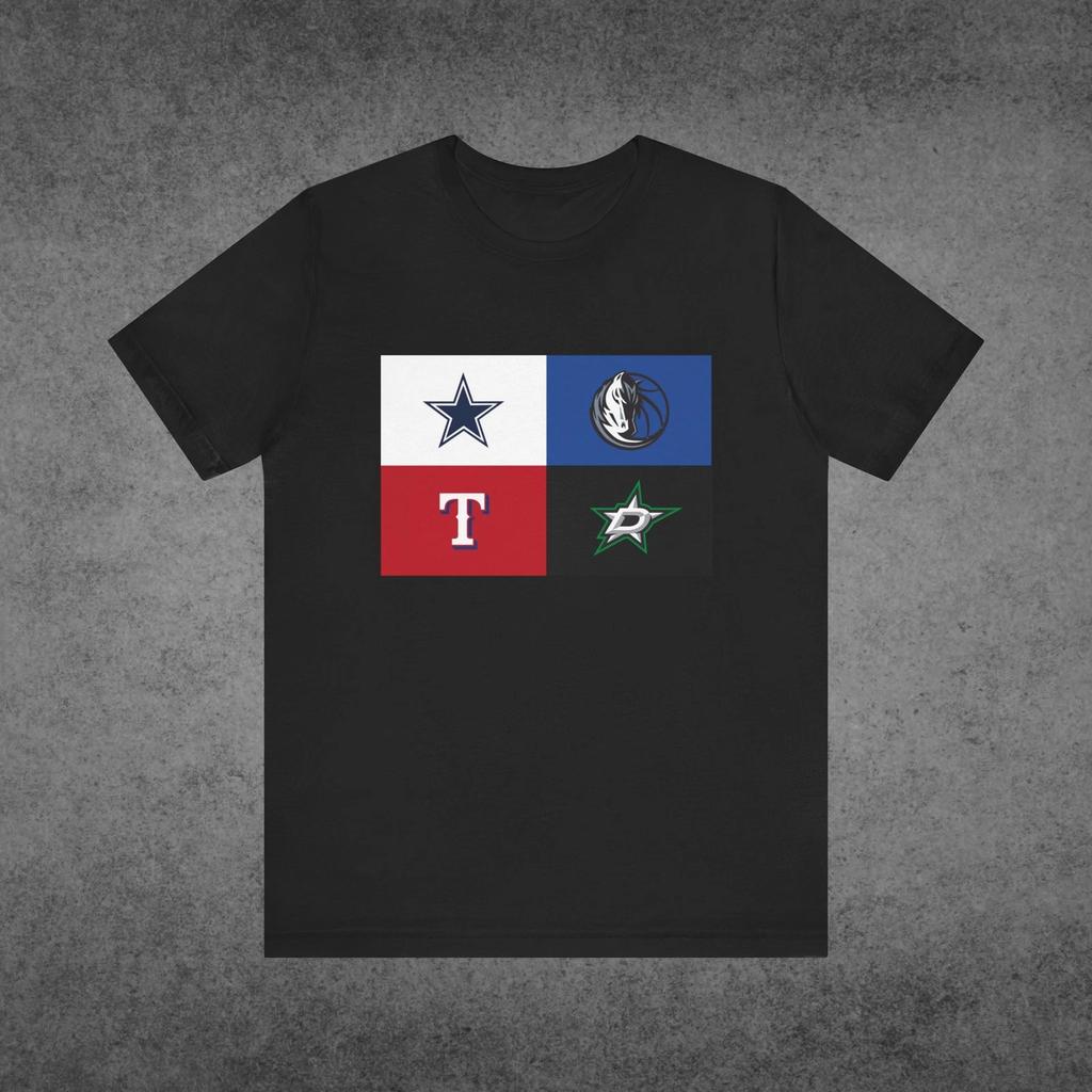 Футболка со спортивными командами Далласа - Cowboys, Mavericks, Stars, Rangers - Размеры S-XXL