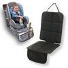 Smile Ichiban Защитный чехол для детского автокресла 1680D, в 3 раза прочнее и усиленный, Защищает автомобиль, Предотвращает повреждение сиденья, Карман для хранения в ногах, Черный коврик, Материал,
