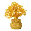 62KD Желтый Кристалл Дерево Удачи Настольное Украшение Китайский Фэн-шуй Денежное Дерево для Креативного Украшения Дерева Удачи для Дома О
