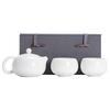 Mutton Fat Jade White Porcelain Master Tea Set