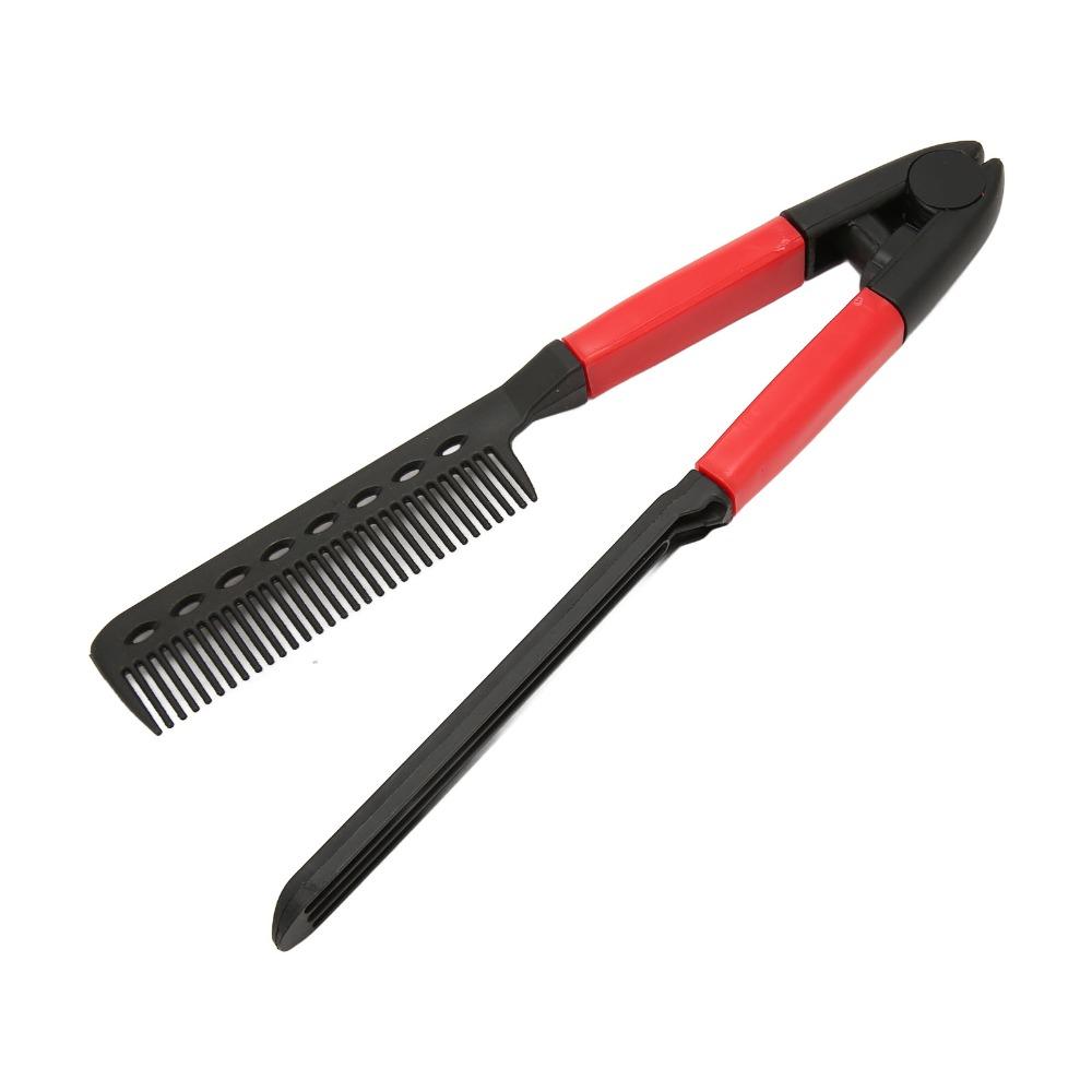 Rounded Teeth Hair Straightening Comb High Temperature Avoid Styling Hair Comb For Unkempt Hair